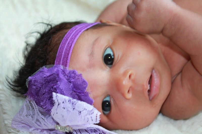 Mia as a baby